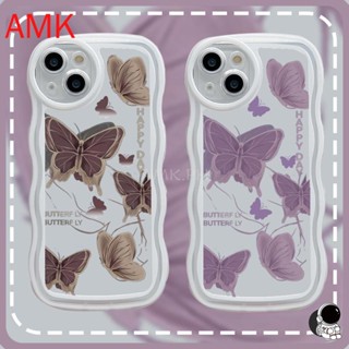 เคสโทรศัพท์มือถือ แบบใส ลายผีเสื้อสีม่วง สําหรับ ออปโป้ A17K A16K A17 A91 A55 A54 A93 A94 A76 A74 A16 A15 A35 A57 A71 A77 A3S A5S A39 A57 A77S A57S RENO 8T 8 7 6 5 4 3 7Z 8Z LITE 5G เคสโทรศัพท์ STDBL