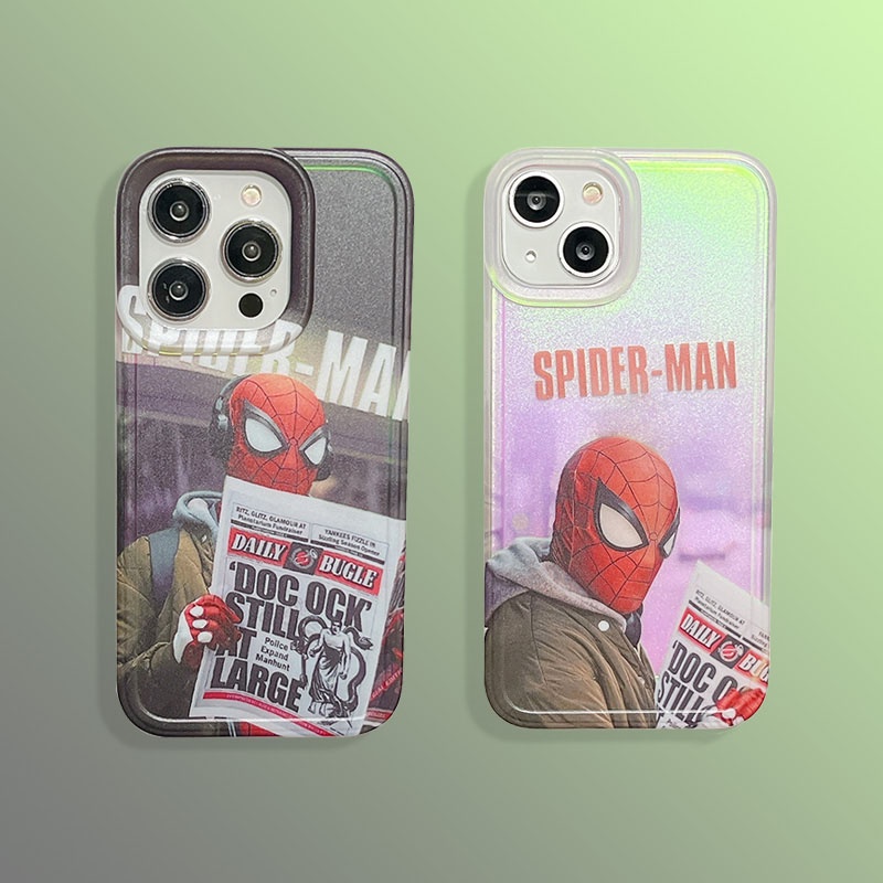 เคสโทรศัพท์มือถือ-เนื้อแมตต์-ลายสไปเดอร์แมน-สําหรับ-iphone-14-pro-max-13-12-pro-max-iphone11