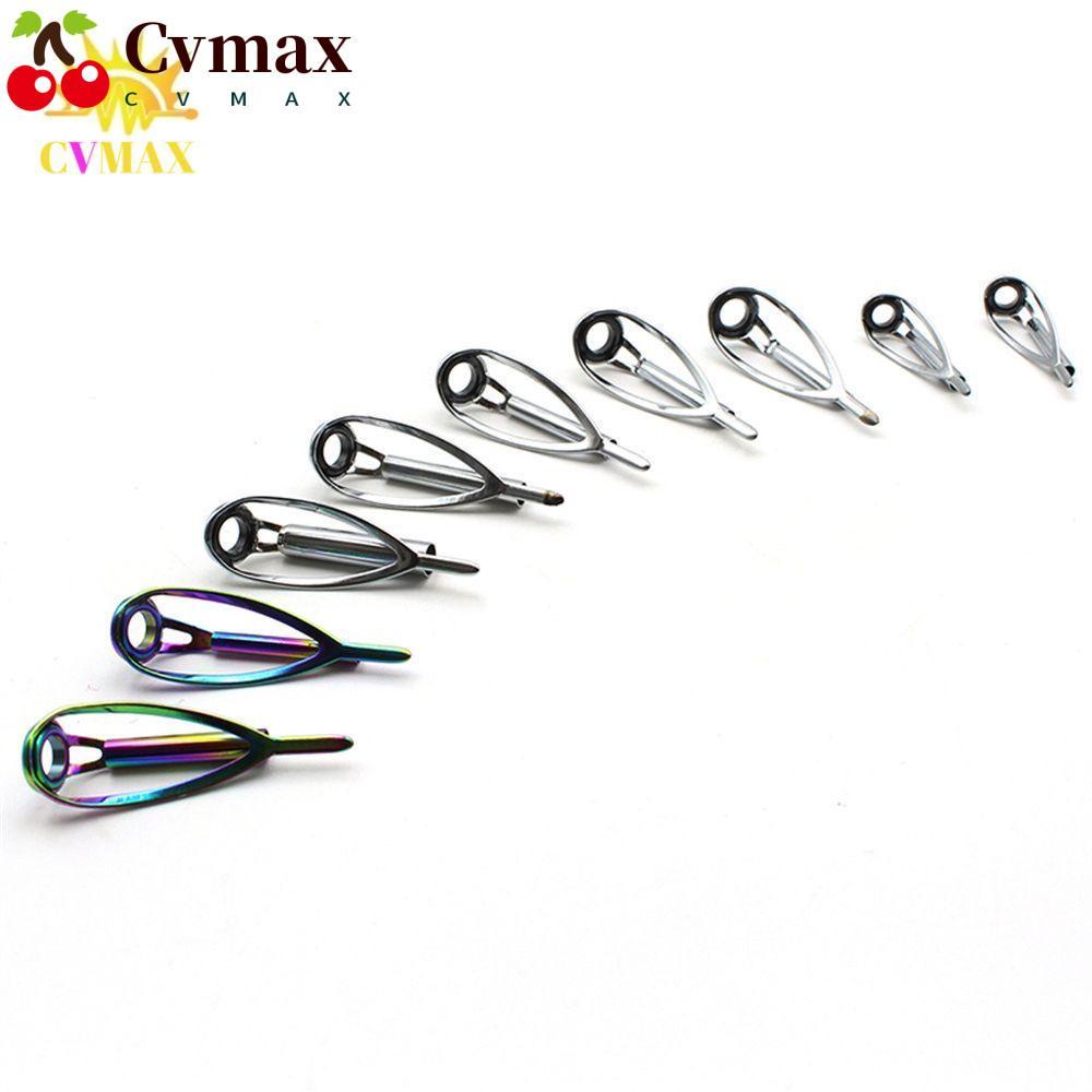 cvmax-แหวนไกด์คันเบ็ดตกปลา-กรอบสีเงิน-ขนาดเล็ก-1-8-มม-3-6-มม