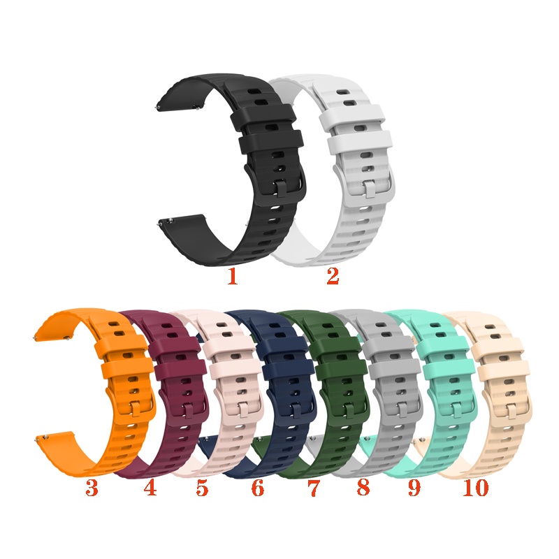 สายนาฬิกาข้อมือซิลิโคน-กันฝุ่น-18-มม-22-มม-สําหรับ-garmin-forerunner-255-255s-265-265s-vivoactive-4-4s-active-s