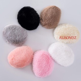 Alisondz ผู้หญิง ที่ปิดหูกันหนาว ผู้ใหญ่ ที่เรียบง่าย ขนแกะ ปะการัง สีลูกกวาด ถุงหู สําหรับผู้ชาย ที่ปิดหู ที่อบอุ่นหู