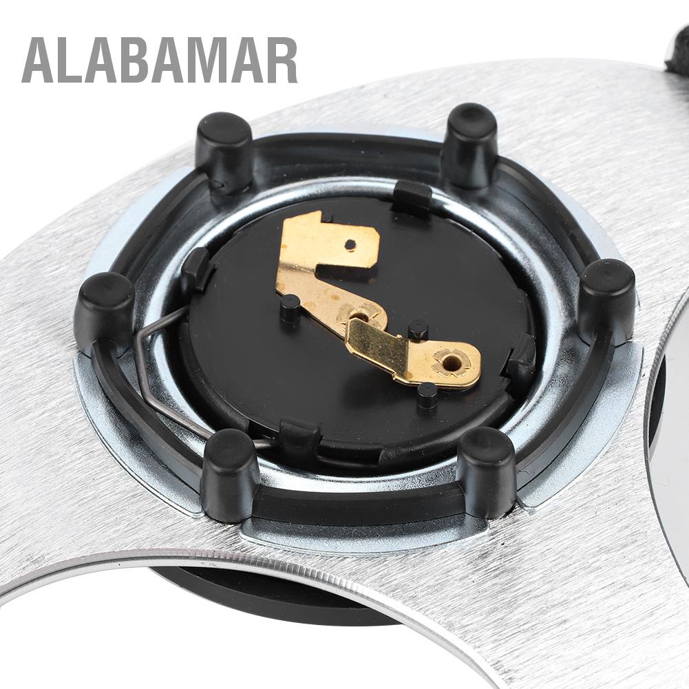 alabamar-320mm-12-5in-racing-car-driftingพวงมาลัยพร้อมปุ่มแตรสีดำเงา-universal