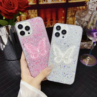 Casing OPPO Reno 8T 8Z 7Z 6 Z 5 6 7 8 5G 4G 5F 5Lite 6pro 5pro 8pro 5Z Glitter Candy Sequin Bling Flash Diamond Embroidery Butterfly Soft Phone Case 1SZ 02