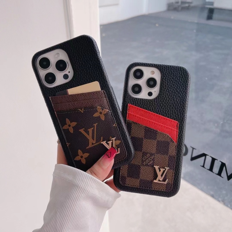 เคสโทรศัพท์มือถือหนัง-ป้องกัน-ลาย-card-lv-หรูหรา-สําหรับ-iphone-14-pro-max-13-12-pro-max-11-pro-max-x-xs-max-xr-14p