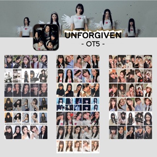 โปสการ์ดอัลบั้มรูปภาพ LE SSERAFIM UNFORGIVEN Lesserafim Kpop จํานวน 5 ชิ้น ต่อชุด