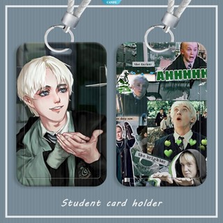 เคสพวงกุญแจ ป้องกันรอย ลายภาพยนตร์ Harry Potter Draco Malfoy พร้อมสายคล้อง แบบสร้างสรรค์ สําหรับนักเรียน [CAN]