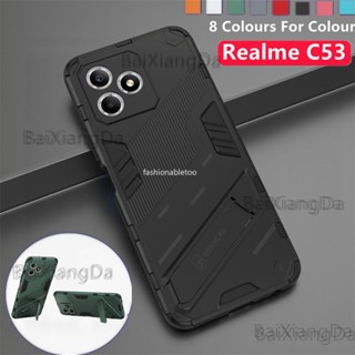 เคสโทรศัพท์มือถือแบบแข็ง กันกระแทก พร้อมที่ตั้งวาง สําหรับ Realme C51 C53 C55 Nfc C 51 C 53 C 55 RealmeC51Nfc RealmeC53Nfc RealmeC55Nfc 2023