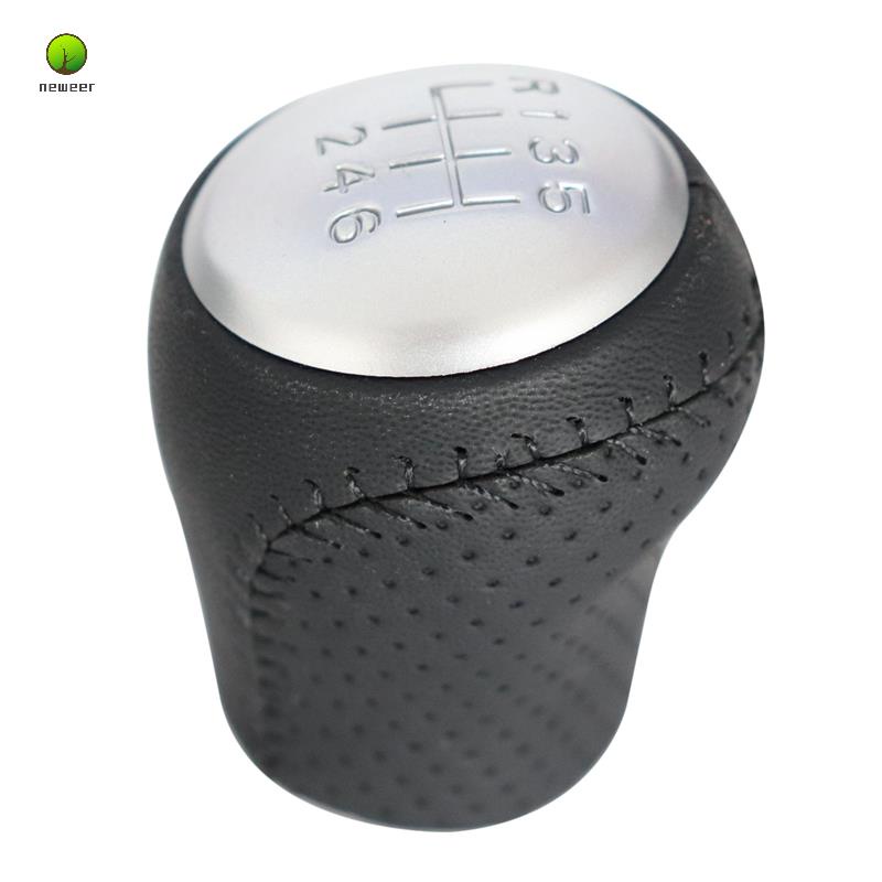 Pommeau De Levier De Vitesse 6 Vitesses Pour Nissan Juke, Qashqai, X-Trail - Argent Et Noir - Design Ergonomique