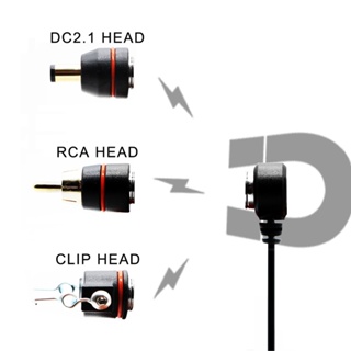 R RCA DC ชุดอะแดปเตอร์มอเตอร์สักแม่เหล็ก