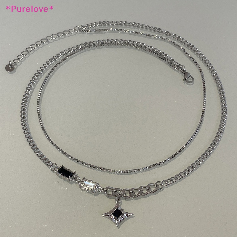 purelove-gt-สร้อยคอโซ่-จี้รูปดาว-สองชั้น-สไตล์วินเทจ-เครื่องประดับแฟชั่น-สําหรับผู้ชาย-ผู้หญิง-y2k