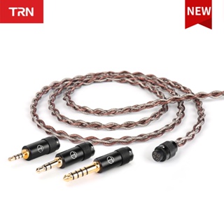 Trn RedChain สายเคเบิลอัพเกรดหูฟัง OFC ทองแดง ชุบเงิน พร้อมตัวเชื่อมต่อ 2.5 3.5 4.4 สําหรับ TRN MT1 MAX TA4