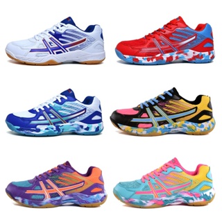 [คุณภาพสูง 100%]รองเท้ากีฬารองเท้ากอล์ฟรองเท้าแบดมินตันรองเท้าเทนนิสรองเท้า Super Light Breathable สำหรับผู้ชายและผู้หญิง 6 สี