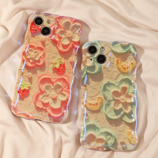 เคสโทรศัพท์ซิลิโคน TPU แบบนิ่ม กันกระแทก ลายดอกไม้ ประดับกลิตเตอร์ สําหรับ iPhone 14 Pro Max 11 12 13 Pro Max