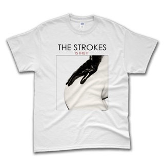 ร้อน a เสื้อยืด พิมพ์ลายวงดนตรี The Strokes Is This It LP คุณภาพสูง สไตล์สตรีท