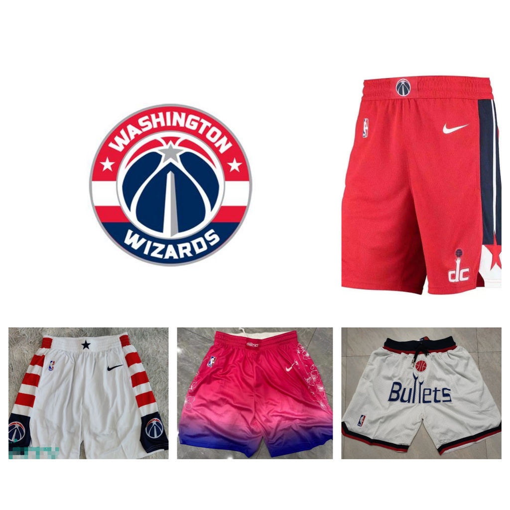 washington-wizards-กางเกงขาสั้นกีฬาคลาสสิก-nba-กีฬากางเกงขาสั้น