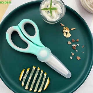 Expen กรรไกรตัดอาหารเด็ก แบบพกพา ของใช้ในครัวเรือน กรรไกรตัดอาหาร บนโต๊ะอาหาร สําหรับเด็ก
