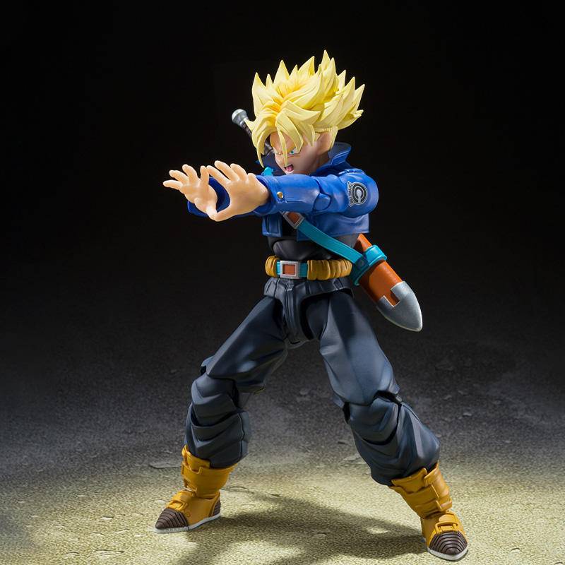 โมเดลฟิกเกอร์-อนิเมะ-dragon-ball-z-trunks-s-h-figuarts-shf-super-saiyan-future-boy-ของเล่นสําหรับเด็ก