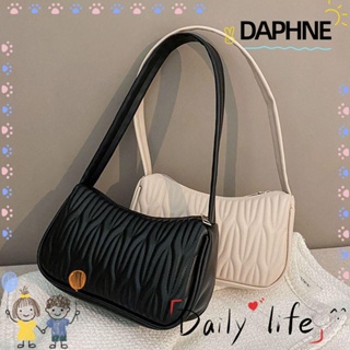 Daphne กระเป๋าสะพายไหล่ลําลอง สีพื้น สําหรับผู้หญิง