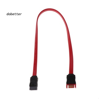 &lt;Dobetter&gt; สายเคเบิลต่อขยาย SATA 7 Pin ตัวผู้ เป็น SATA 7 Pin ตัวเมีย สีแดง สําหรับฮาร์ดไดรฟ์ HDD