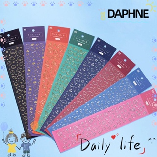 Daphne สติ๊กเกอร์ริบบิ้นโลมาสีทองสีเงินสําหรับตกแต่งเล็บ 2 ชิ้น / ชุด