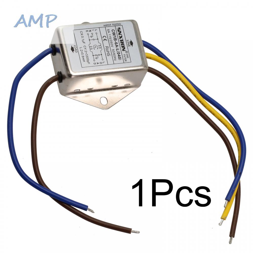 new-8-power-filter-useful-wire-installation-1pcs-1x-250v-ac-3a-6a-10a-accessories