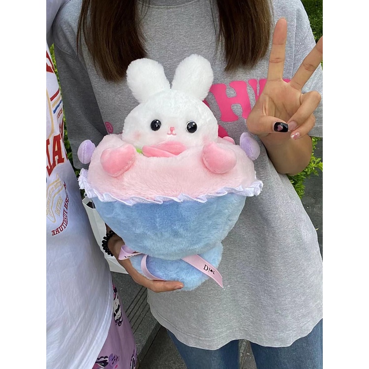 aixini-30ซม-ตุ๊กตากระต่าย-หมอนกระต่าย-กระต่ายแปลงร่างเป็นช่อตุ๊กตา-ตุ๊กตากระต่าย-สุดน่ารัก