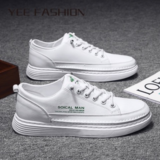 YEE Fashion  รองเท้าผ้าใบผู้ชาย ลำลองผู้ชาย ผ้าใบแฟชั่น สไตล์เกาหลี กีฬากลางแจ้ง ทำงานรองเท้าลำลอง 33z080417 Beautiful fashion สวย High quality D95D019 37Z230910