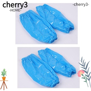 Cherry3 ถุงมือกันแดด กันน้ํามัน น้ําหนักเบา ป้องกันมลพิษ สีฟ้า สําหรับผู้ใหญ่ 2 คู่