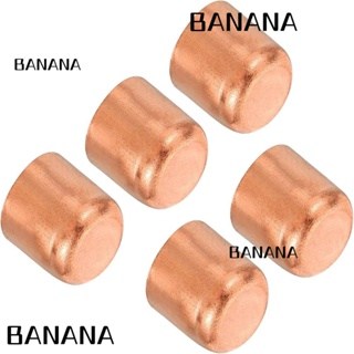 Banana1 ฝาปิดปลายท่อทองแดง 13 × 20 มม. สีชมพู 5 ชิ้น