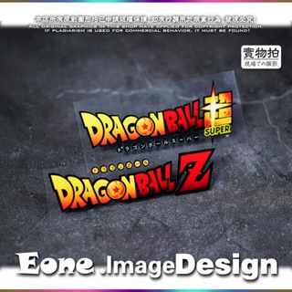 สติกเกอร์สะท้อนแสง กันน้ํา ลายโลโก้ Dragon Ball Super Dragon Ball Z สไตล์ญี่ปุ่น สําหรับติดตกแต่งรถยนต์