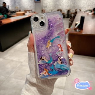 เคสโทรศัพท์มือถือ TPU แบบกลิตเตอร์ในของเหลว ลายนางเงือก หรูหรา สําหรับ Huawei X50 X50i X40 X40i X30 X30i X20 SE X10 9X Pro 8X Max 7X Honor 90 Lite