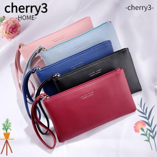 Cherry3 กระเป๋าสตางค์แฟชั่น หนัง PU มีซิป