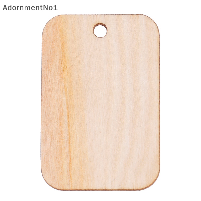 adornmentno1-แผ่นป้ายแท็กไม้แกะสลัก-งานฝีมือ-สไตล์บูติก-สําหรับแขวนตกแต่ง-diy-50-ชิ้น