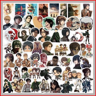 สติกเกอร์ ลายการ์ตูนกราฟฟิติ Attack On Titan กันน้ํา สําหรับติดตกแต่งกระเป๋าเดินทาง โน้ตบุ๊ก สกูตเตอร์ จํานวน 50 ชิ้น ต่อชุด