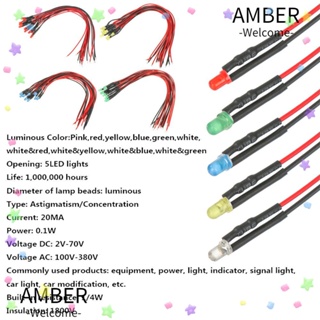 Amber ไฟ LED SCX10 SCANIA สําหรับรถไต่หินบังคับ 1/10 10 ชิ้น