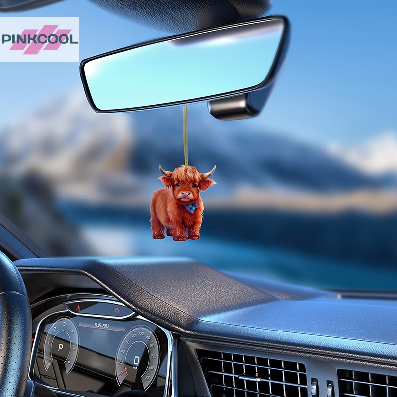 pinkcool-จี้รูปการ์ตูนวัวน่ารัก-สําหรับแขวนตกแต่งต้นคริสต์มาส