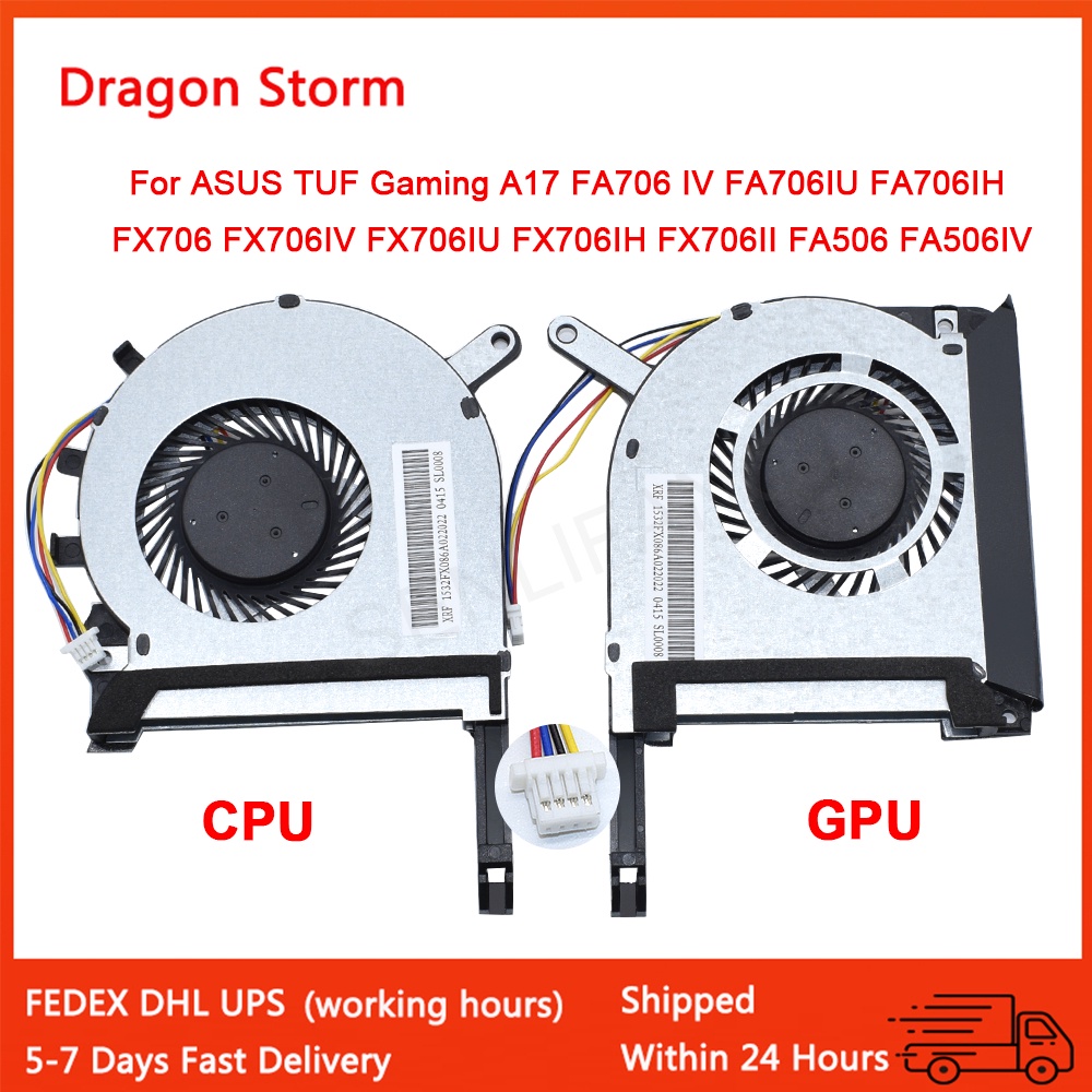 พัดลมระบายความร้อน CPU GPU สําหรับ ASUS TUF Gaming A17 FA706 IV FA706IU ...