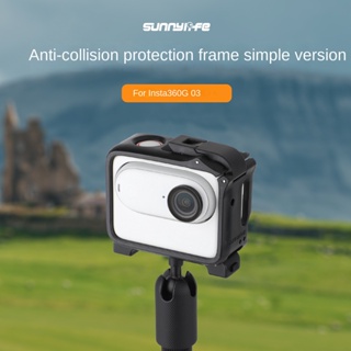 Sunnylife กรอบป้องกันกล้อง ป้องกันการชน ปลดเร็ว สําหรับ Insta360 GO 3