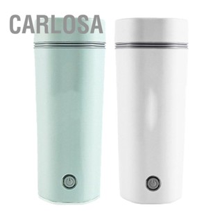 CARLOSA Portable Electric Kettle Upgraded 304 Stainless Steel Small Travel Boil Water Cup Boiler for Home Outdoor Office