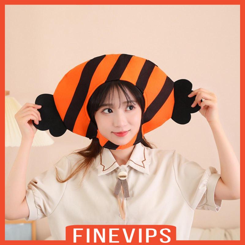 finevips-พร็อพหมวกตุ๊กตาฮาโลวีน-แบบพกพา-สําหรับเด็ก-และผู้ใหญ่