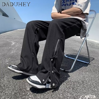 DaDuHey🔥 Mens 2023 New Ins Trendy Loose All-Matching Straight Casual Pants Hong Kong Style Sports Overalls