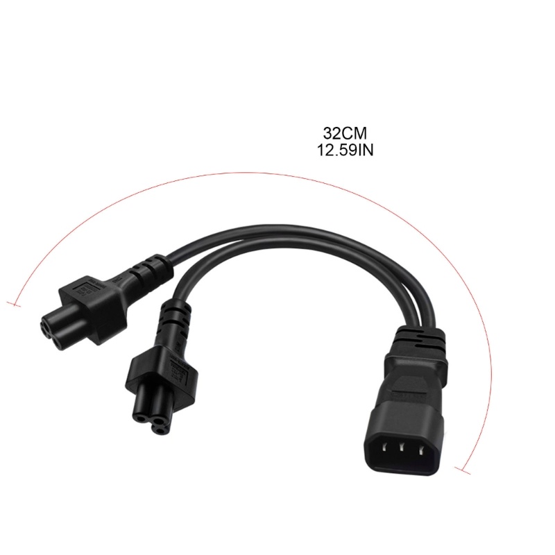 doublebuy-อะแดปเตอร์แปลงสายเคเบิ้ล-3pin-iec320-c14-เป็น-iec320-c5-c5