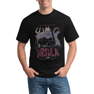 เสื้อยืดแขนสั้นMenS Fashion Clothing Novelty Tshirt The Little Mermaid Ursula Sea Witch Graphic Various Colors Availabl