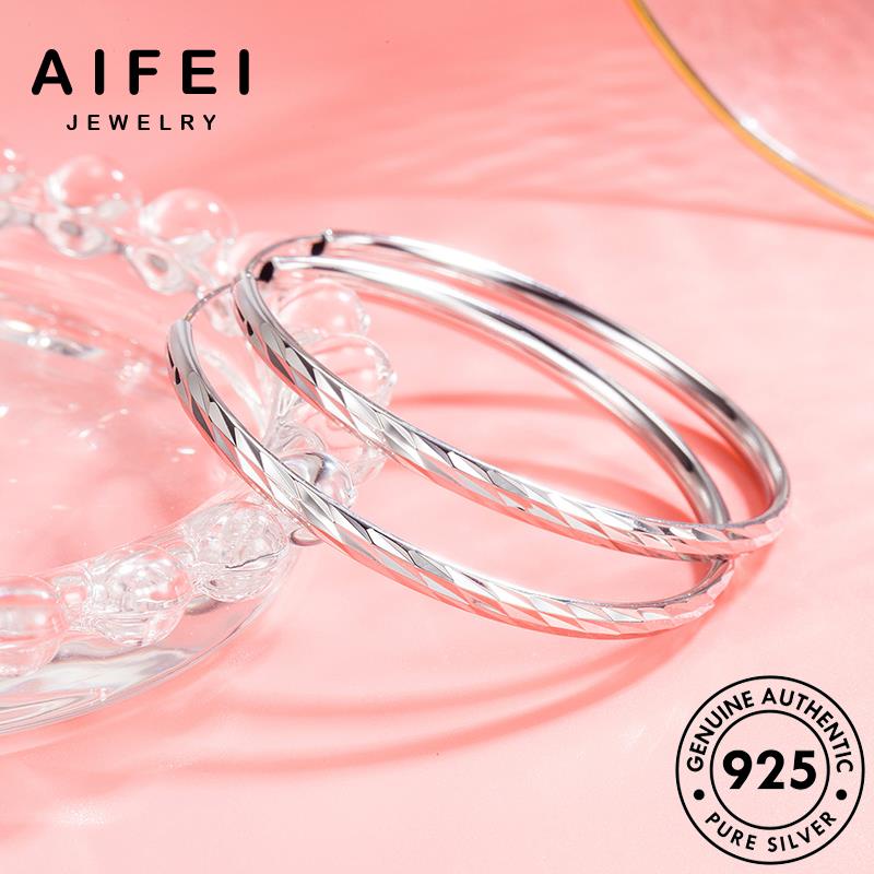 aifei-jewelry-925-หนีบ-ตุ้มหู-ผู้หญิง-เกาหลี-เครื่องประดับ-silver-แฟชั่น-ห่วง-เงิน-แท้-ต่างหู-วงเวียนใหญ่-เครื่องประดับ-ต้นฉบับ-m001