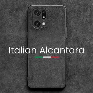 Alcantara เคสโทรศัพท์มือถือหนังเทียม หรูหรา สําหรับ OPPO Find X6 Pro X5 Pro 5G