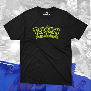 GOOD YFเสื้อยืดแขนสั้นPokemon - ต้องจับเสื้อ Em ทั้งหมด /PIS-5XL