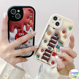 เคสโทรศัพท์มือถือนิ่ม ทรงวงรี ลายช็อคโกแลต ถั่วน่ารัก สําหรับ OPPO Reno 8T 8Z 7Z 6 5F 4F 3 A1K A83 F11 F9 A7 A5S A5 A9 A3S A12E A78 A76 A74 A98 A96 A95 A94 A93