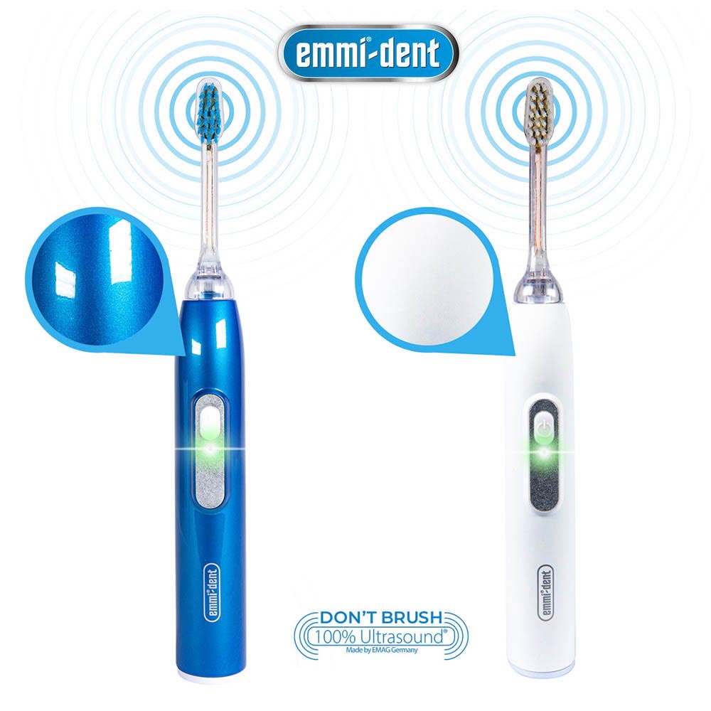 EMMIDENT Metallic Ultrasonic Electric Toothbrush Dental Care Implant