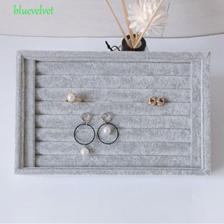 Bluevelvet ถาดกํามะหยี่ สไตล์วินเทจ สําหรับใส่เครื่องประดับ แหวน ต่างหู