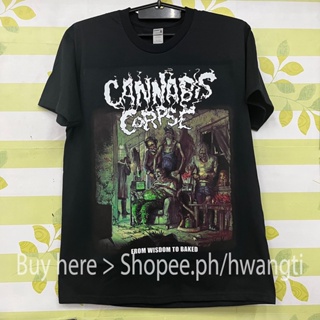 NEW FASHION cb เสื้อยืด ลาย CANNABIS CORPSE DTG ( M-232 )